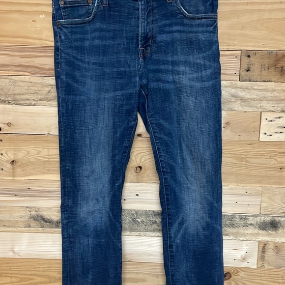 American Eagle Outfitters size 34x36 Slim Straight Medium Wash Stretch Jeans - Picture 6 of 15